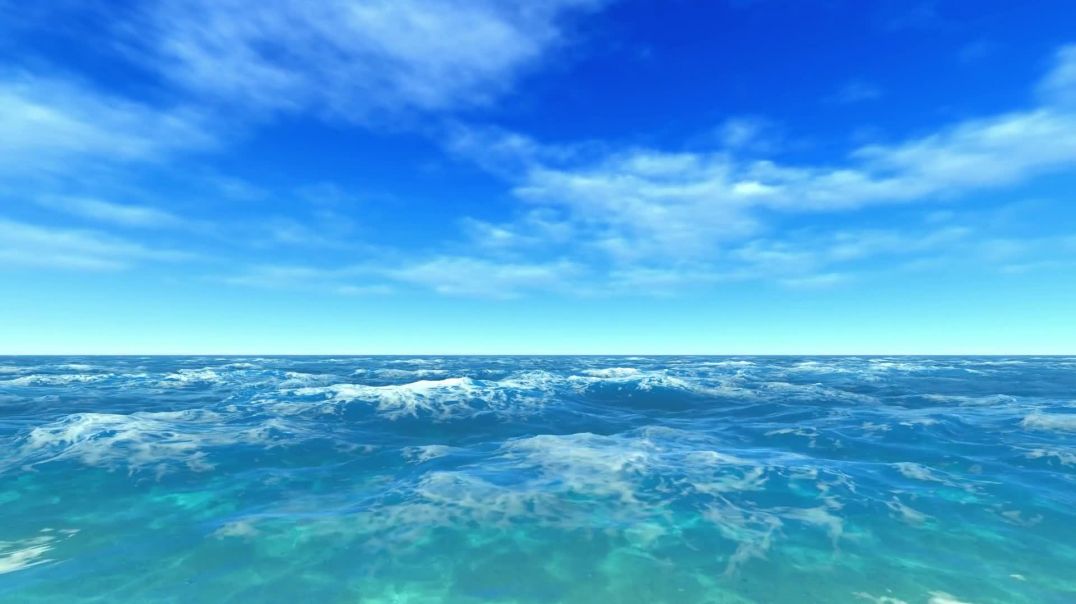 Видеофон футаж синий океан (море) синее небо | Videophone footage blue ocean (sea) blue sky