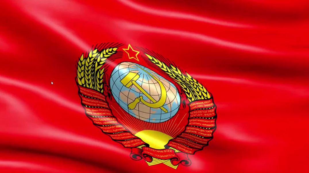 Видеофон футаж флаг с гербом СССР