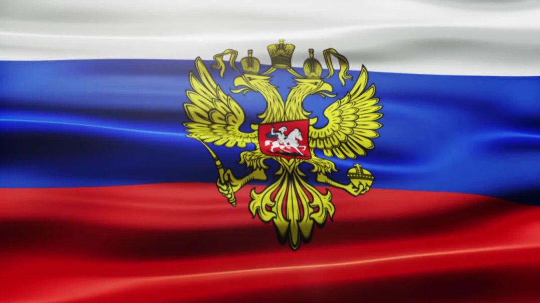 Видеофон футаж флаг России с гербом
