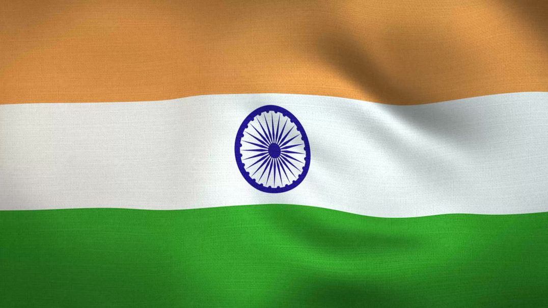 Видеофон футаж флаг Индии