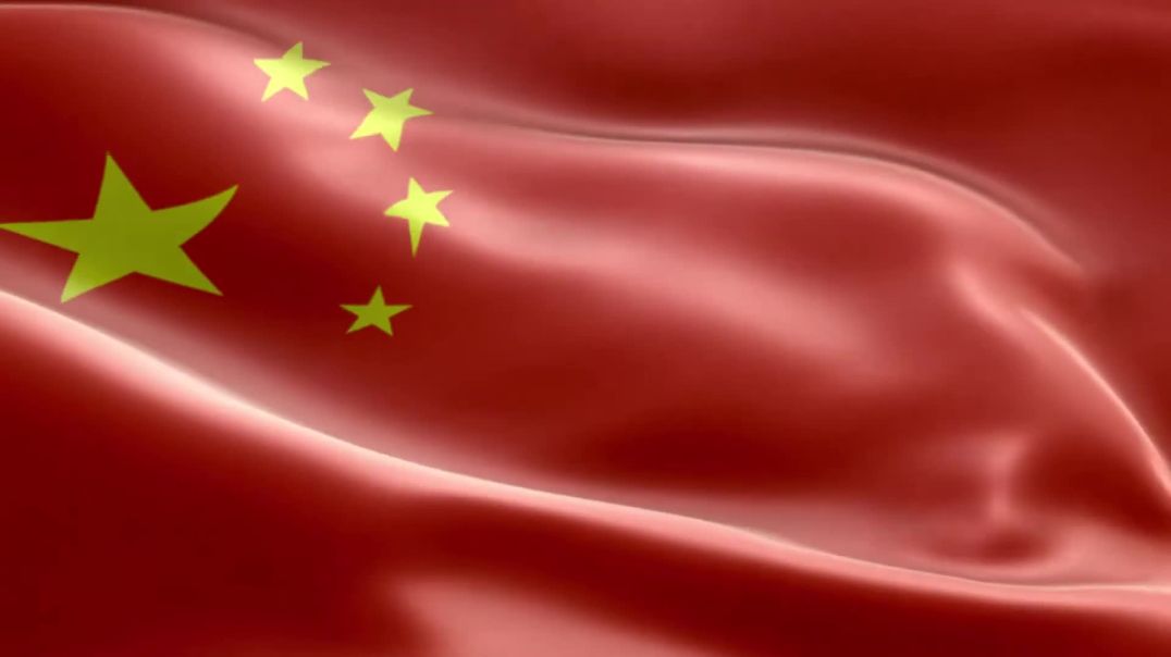 Видеофон футаж флаг Китайской Народной Республики (КНР)