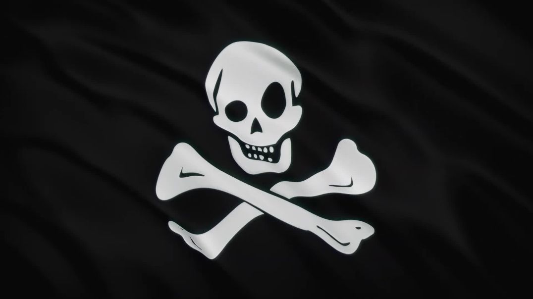 Видеофон футаж флаг пиратов