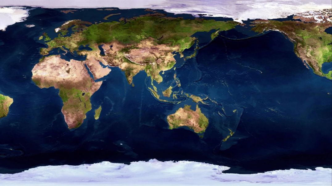 Панорамная плоская карта земли (цикличная)