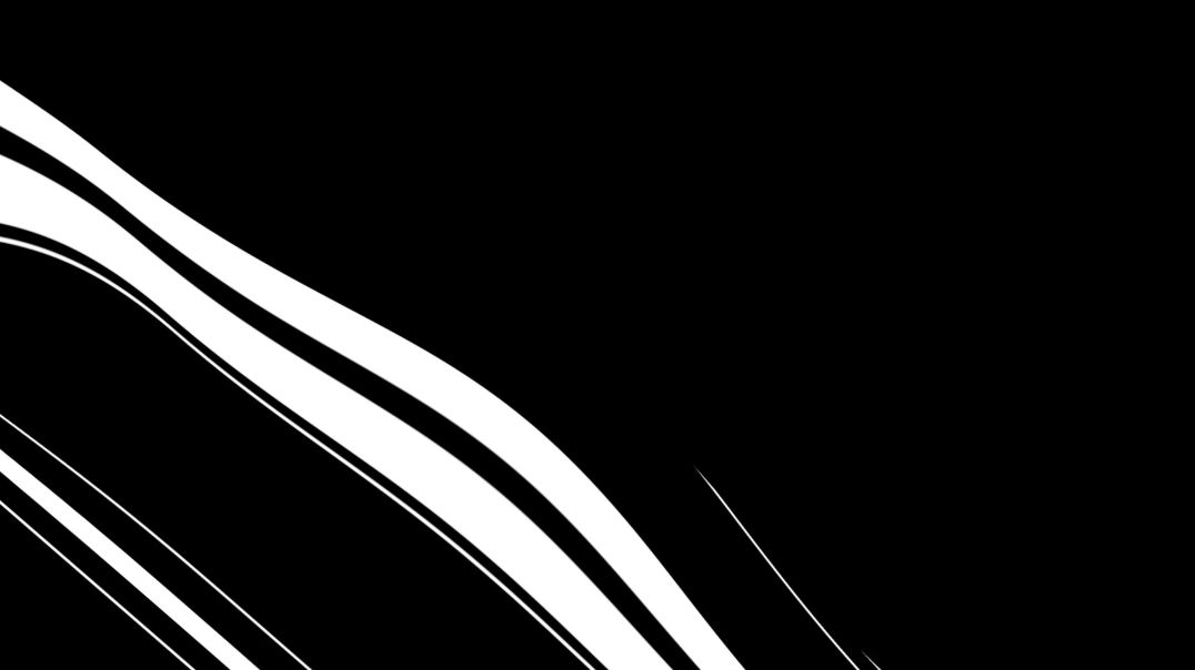 Белые абстрактные волны на чёрном фоне
