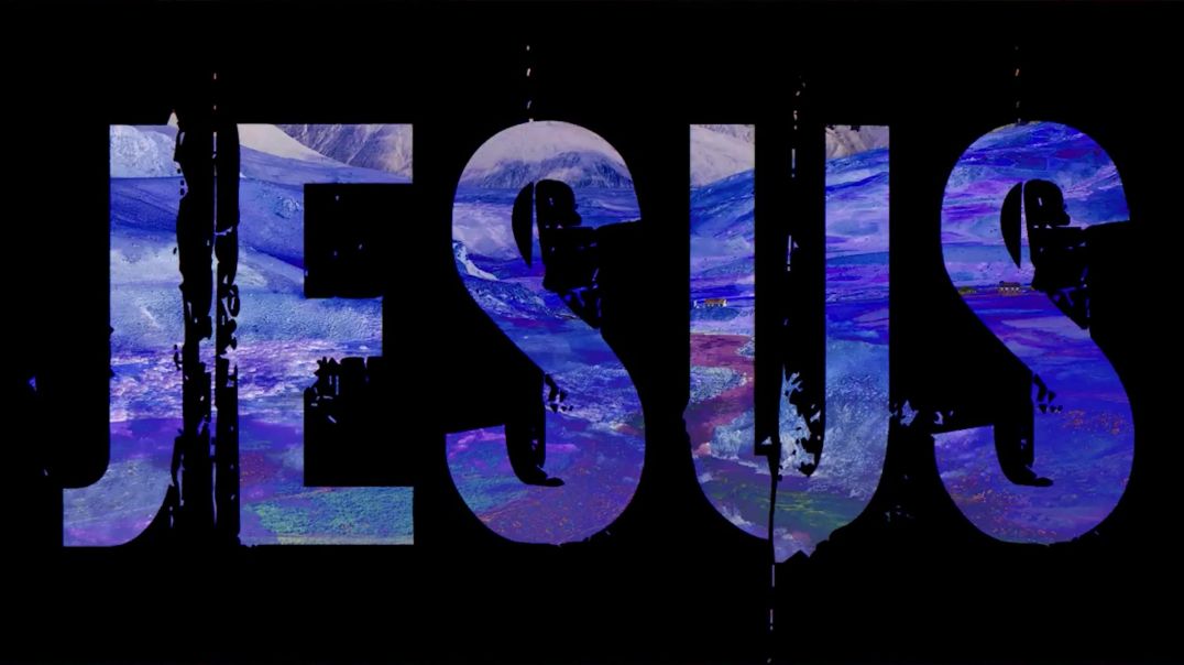 Надпись Jesus на тёмном фоне