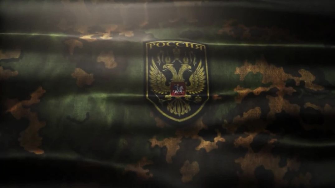 Флаг военный фон с гербом России